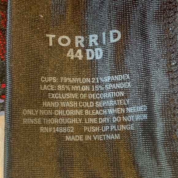 Torrid brand bra, EUC, size 44DD(E) - Picture 5 of 5